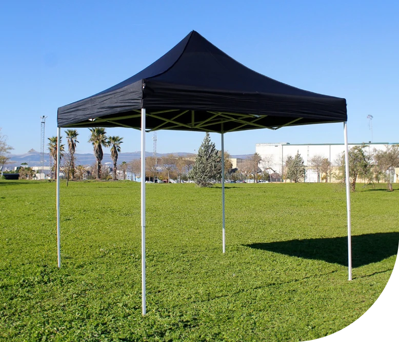 Carpa 3x3m negra - Click Carpas - Carpas plegables para eventos